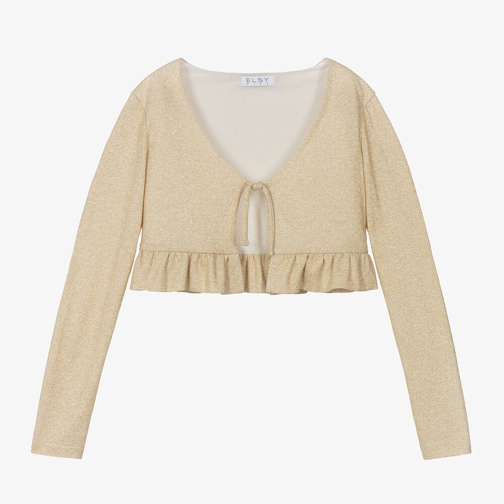 Childrens gold cardigan sale