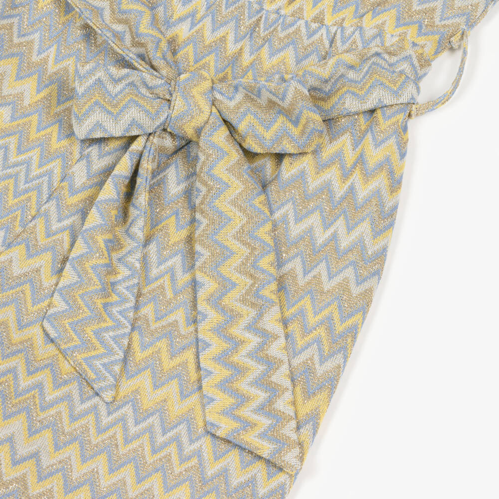 Elsy couture by-Girls Gold & Yellow Zigzag Jumpsuit | Childrensalon Outlet