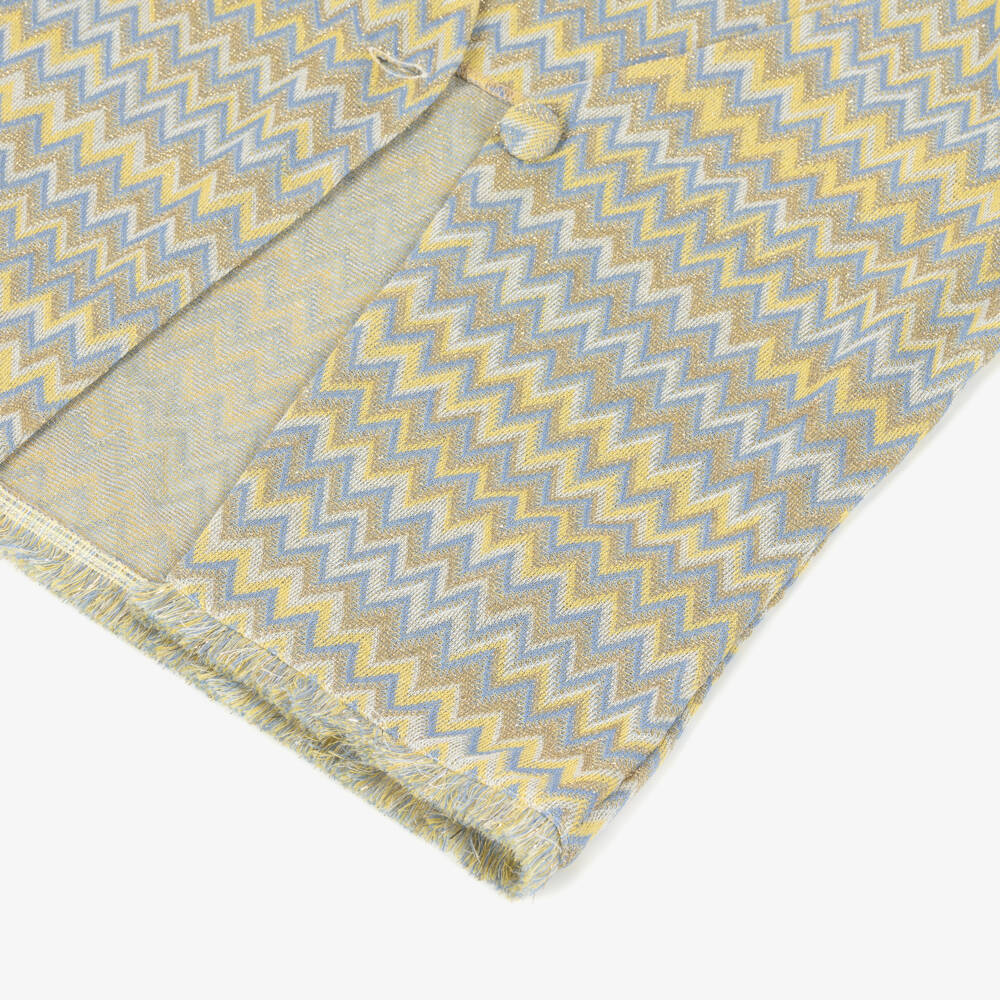 Elsy couture by-Girls Gold & Yellow Zigzag Waistcoat | Childrensalon Outlet