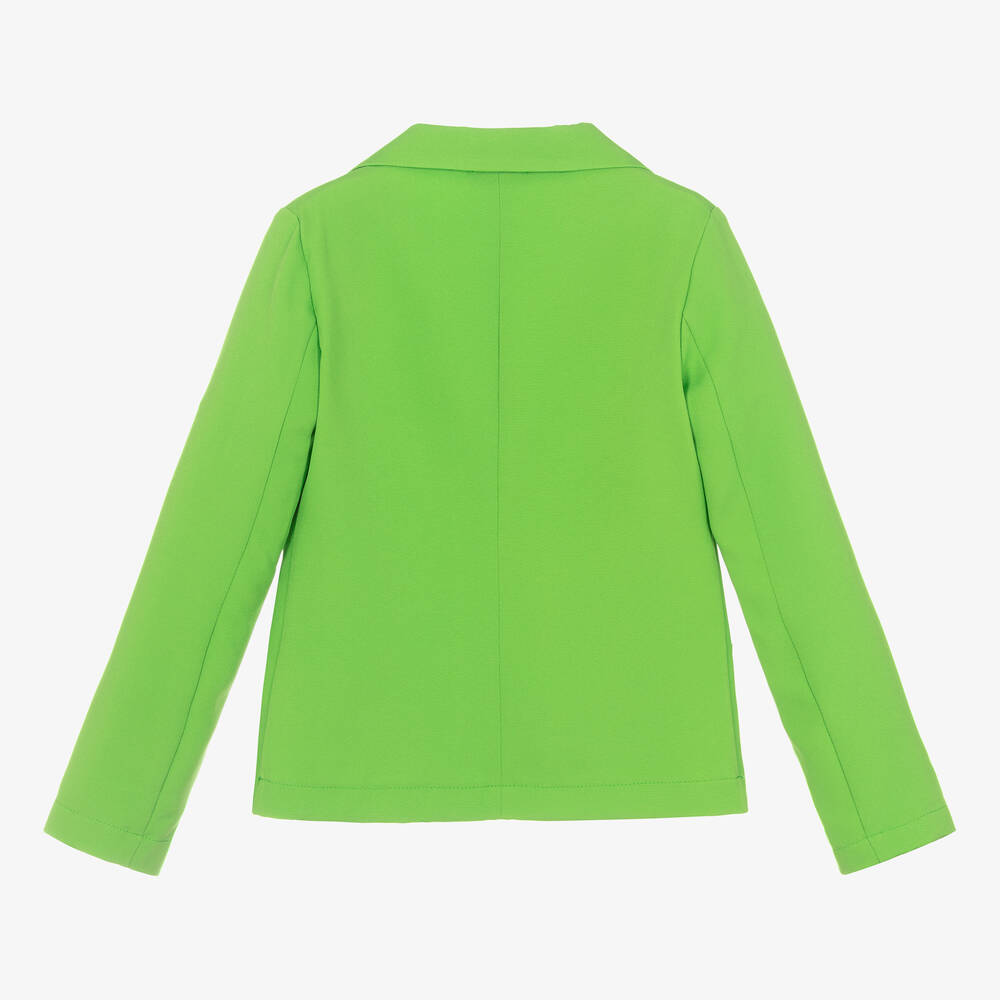 ELSY Girls Green Crepe Blazer