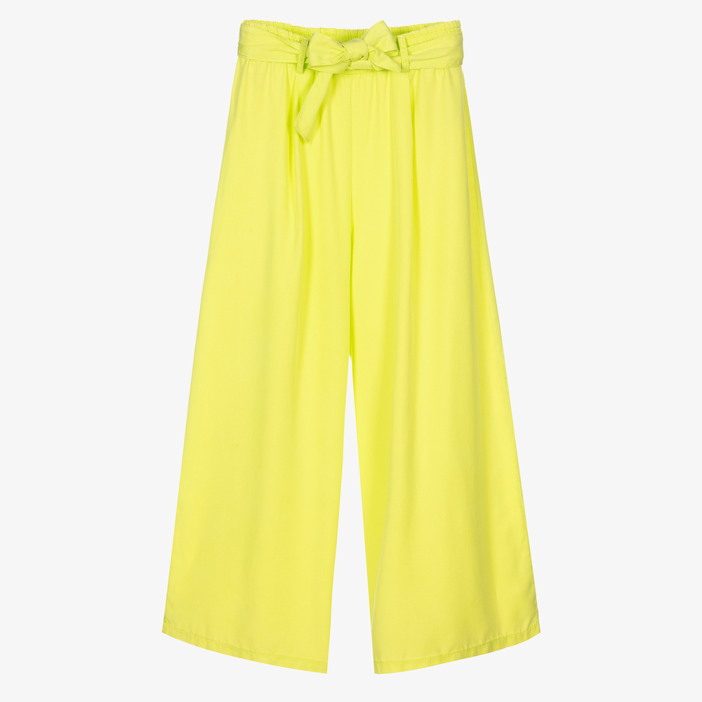 Elsy-Girls Green Lyocell Trousers | Childrensalon Outlet