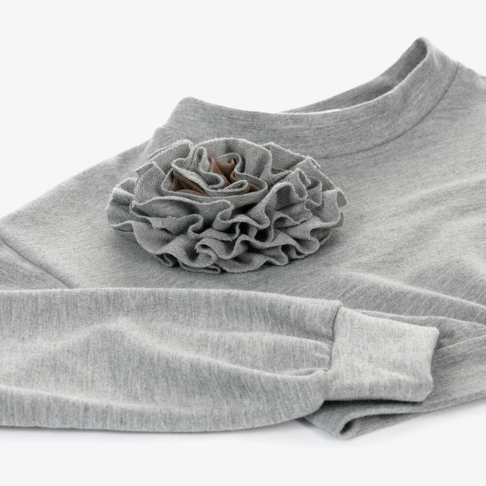 Elsy-سويتشيرت بوردة لون رمادي للبنات | Childrensalon Outlet