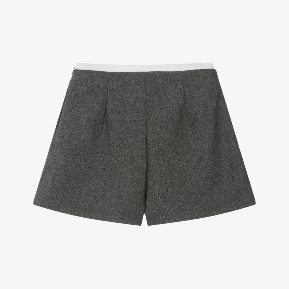 Elsy-Girls Grey Pleated Skort | Childrensalon Outlet