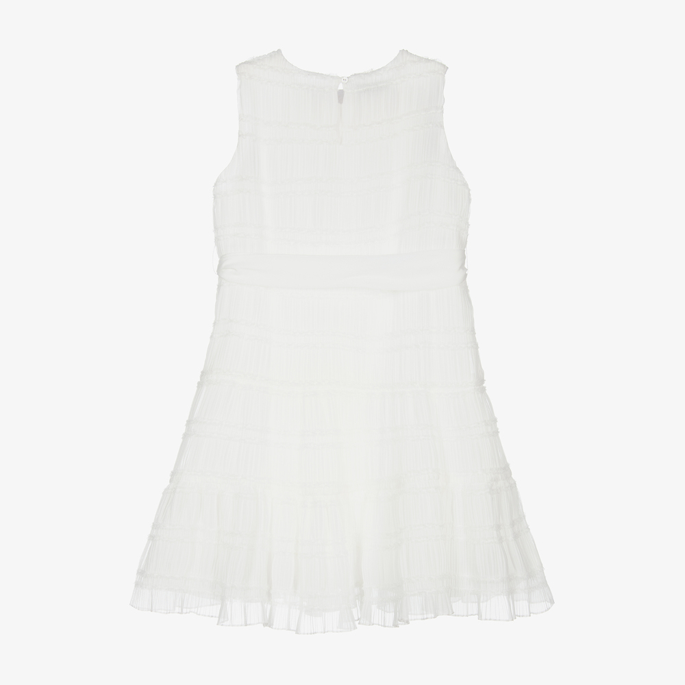 Elsy-Girls Ivory Chiffon Dress | Childrensalon Outlet