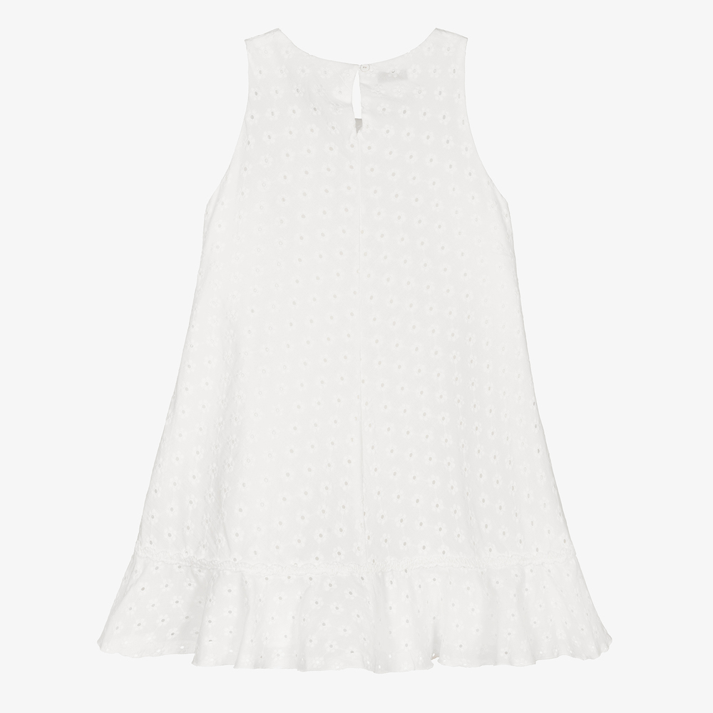 Elsy-Кремовое хлопковое платье для девочек | Childrensalon Outlet