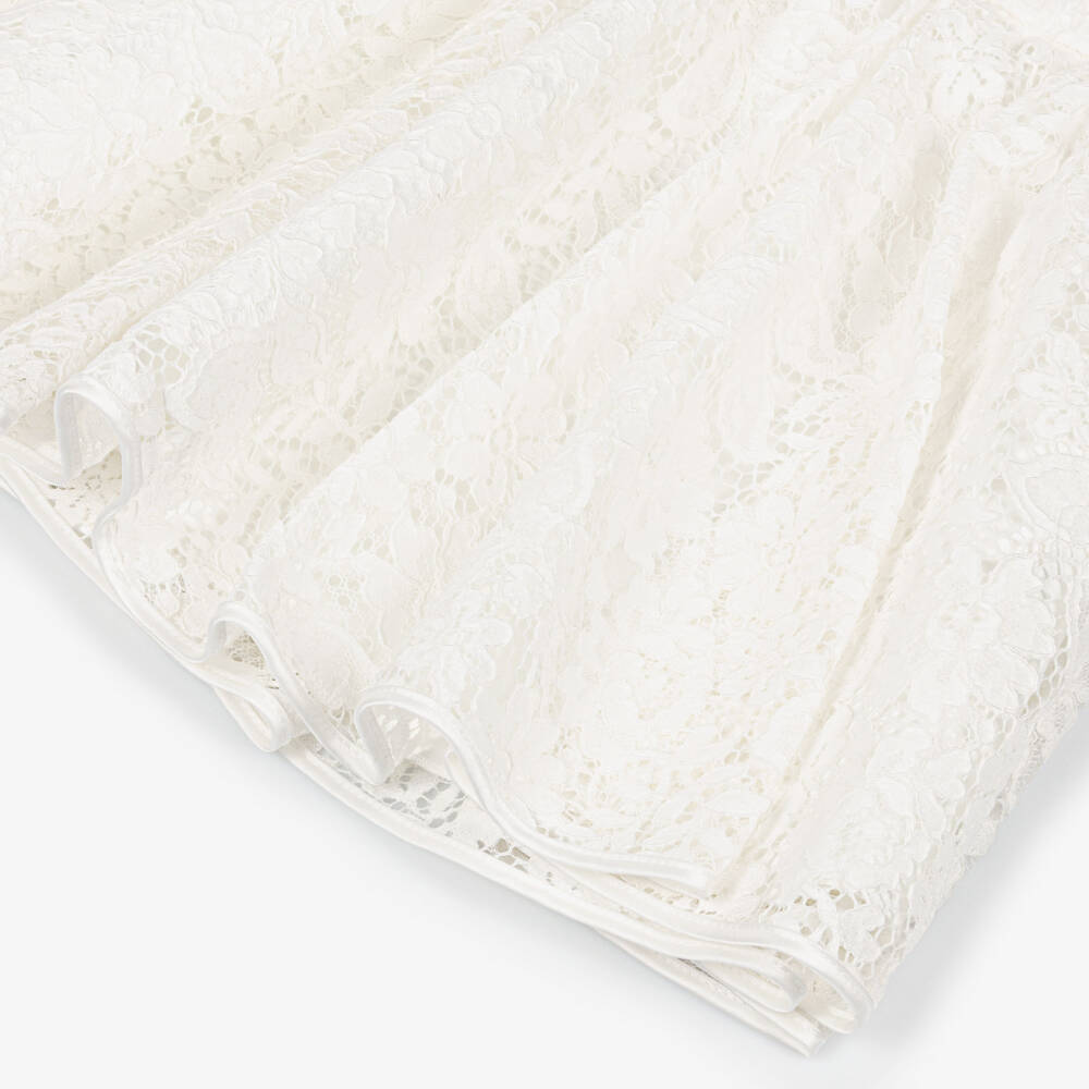 Elsy couture by-Girls Ivory Floral Guipure Lace Skirt | Childrensalon Outlet