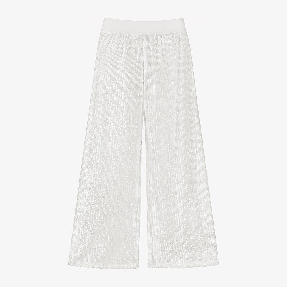 White mesh trousers cheap
