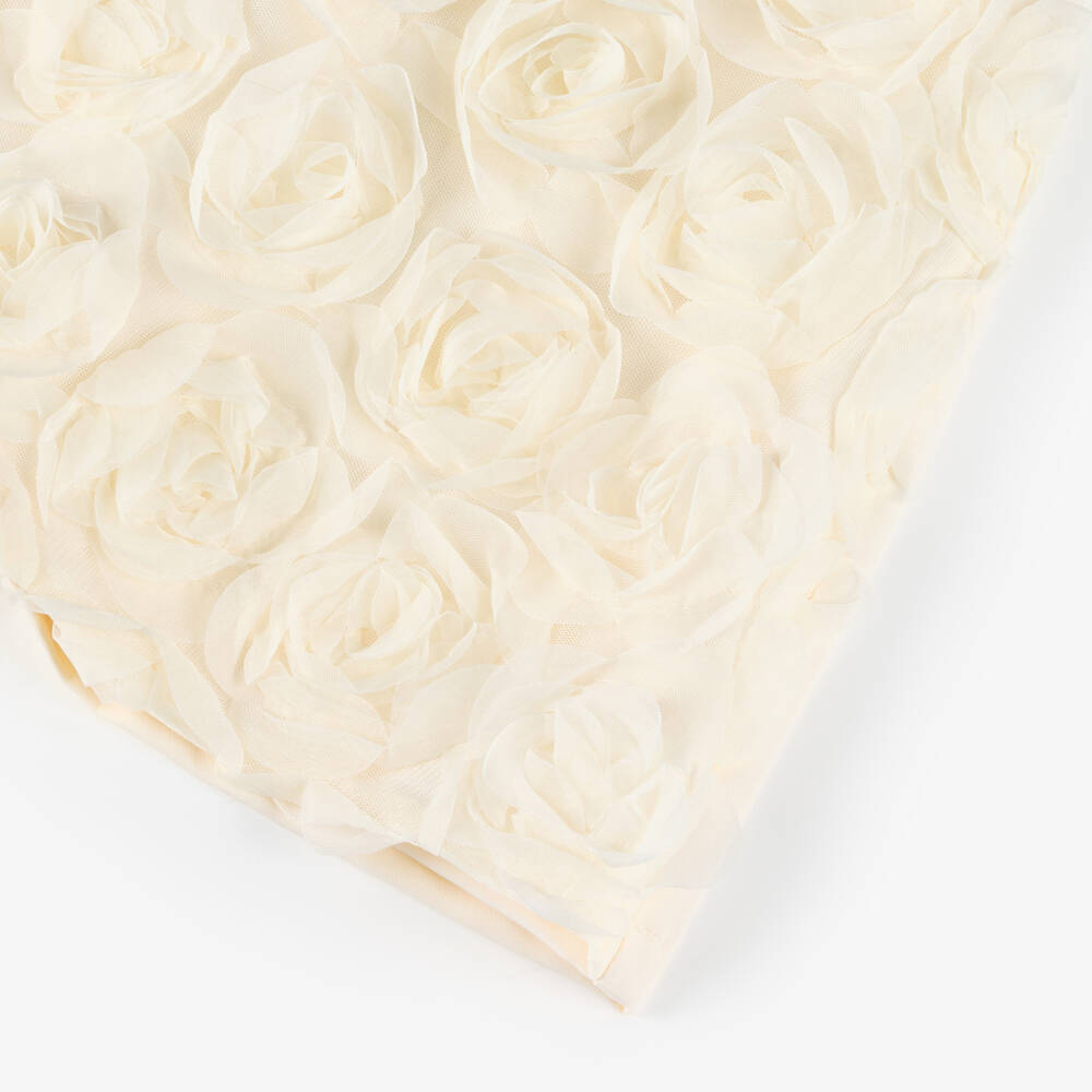 Elsy Couture-Girls Ivory Tulle Rose Skort | Childrensalon Outlet