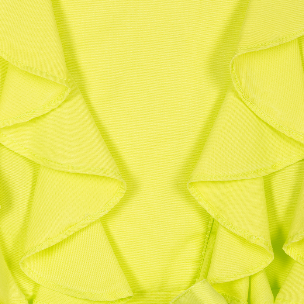 Elsy-Платье цвета лайма с рюшами для девочек | Childrensalon Outlet