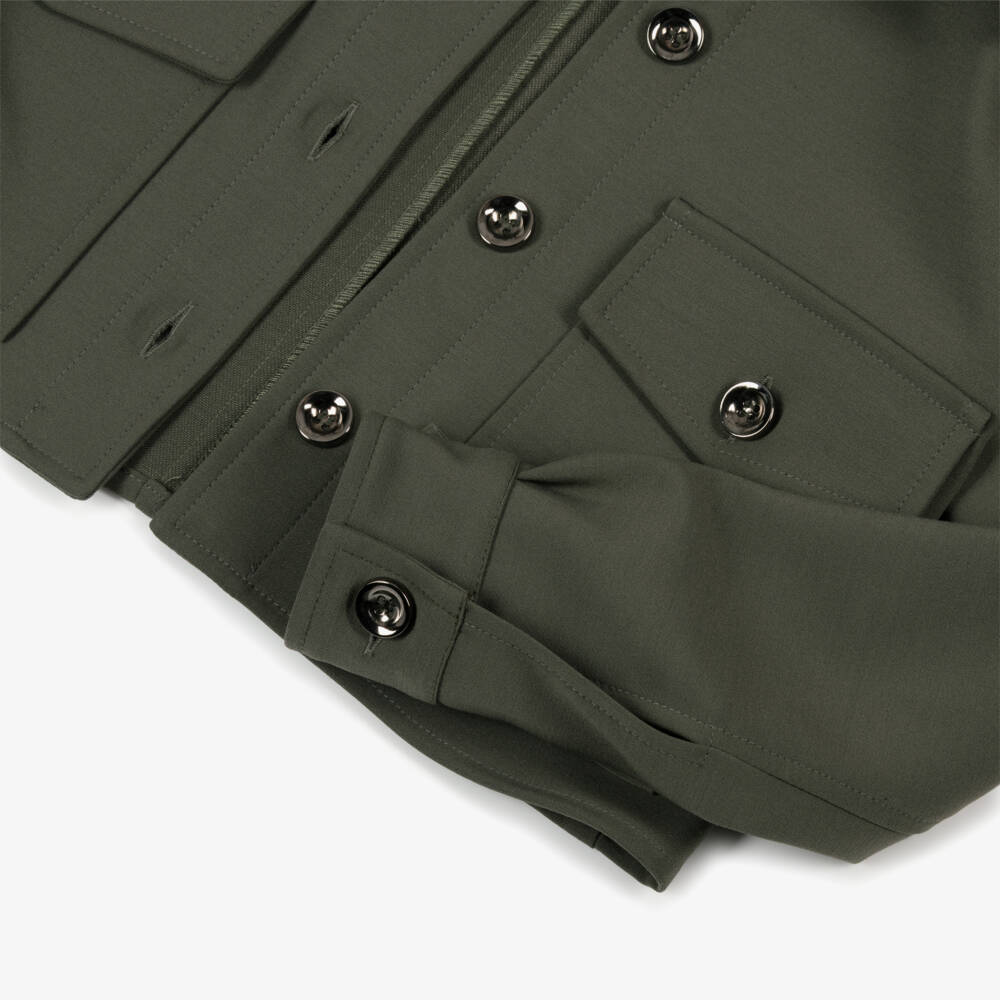 Elsy-Girls Olive Short Jacket | Childrensalon Outlet