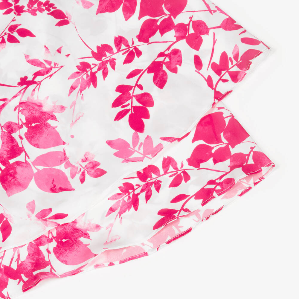 Elsy-Girls Pale Pink Floral Satin Palazzo Style Jumpsuit | Childrensalon Outlet