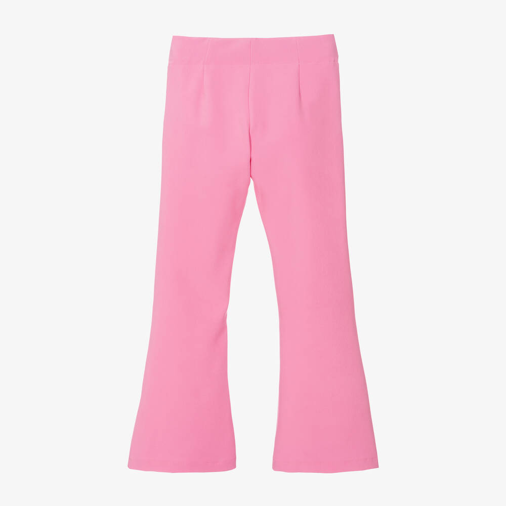 Elsy-Girls Pink Flared Trousers | Childrensalon Outlet