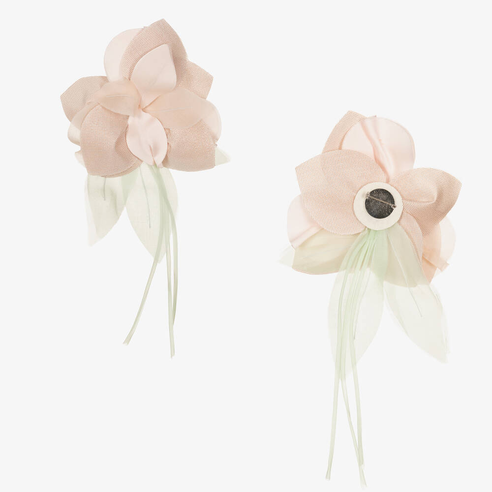 Elsy-Girls Pink & Ivory Shimmer Tulle Dress | Childrensalon Outlet