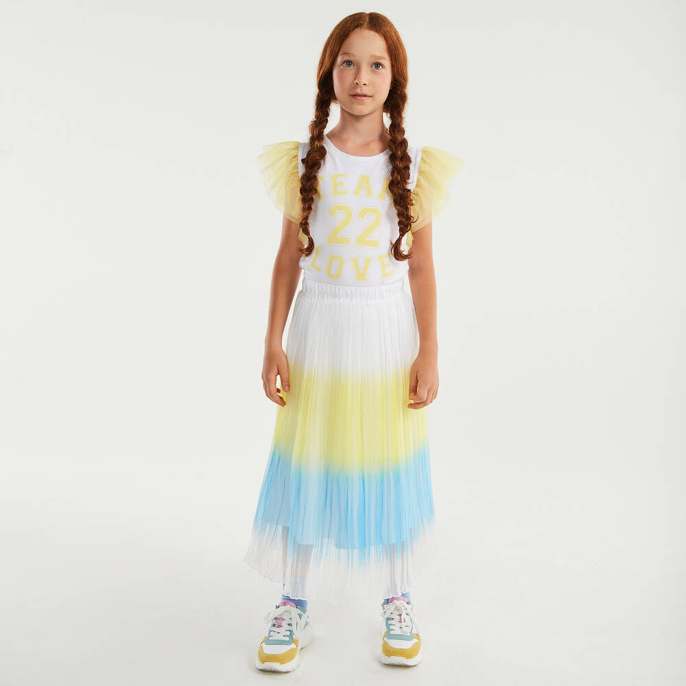 Elsy-Girls Pleated Midi Skirt | Childrensalon Outlet