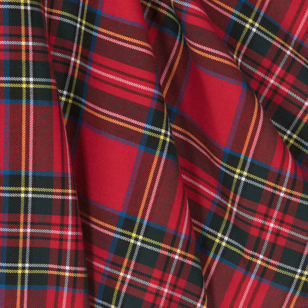 couture by Elsy-Girls Red Tartan Belted Dress | Childrensalon Outlet