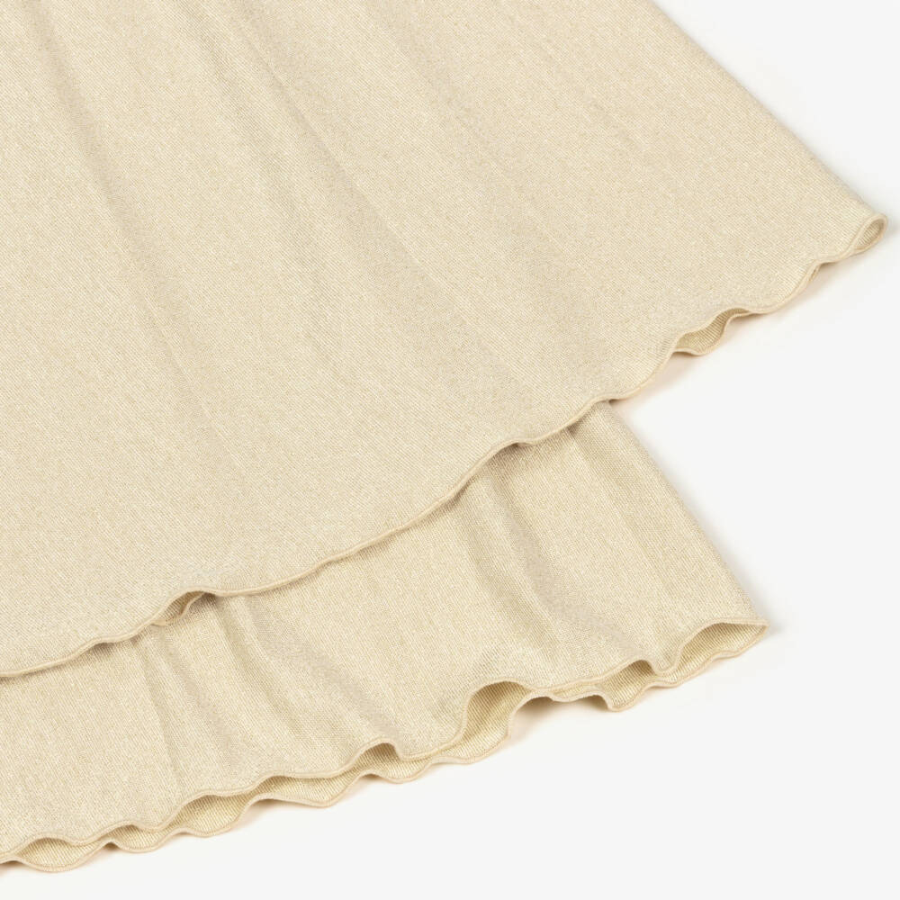 Elsy couture by-Girls Shimmery Gold Jersey Jumpsuit | Childrensalon Outlet