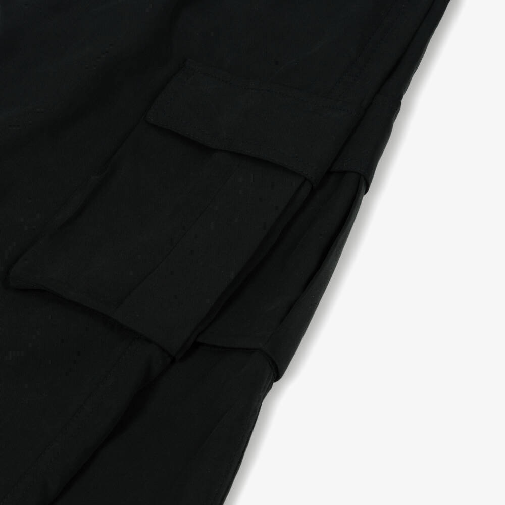 couture by Elsy-Girls Silky Black Utility Pants | Childrensalon Outlet