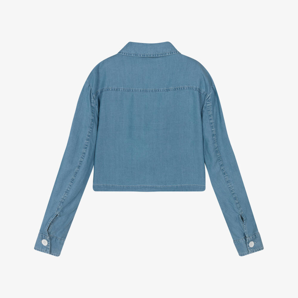 couture by Elsy-Girls Stylish Blue Button Jacket | Childrensalon Outlet