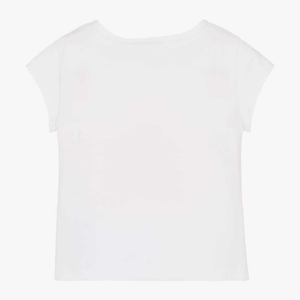 Elsy-Белая хлопковая футболка со звездой | Childrensalon Outlet