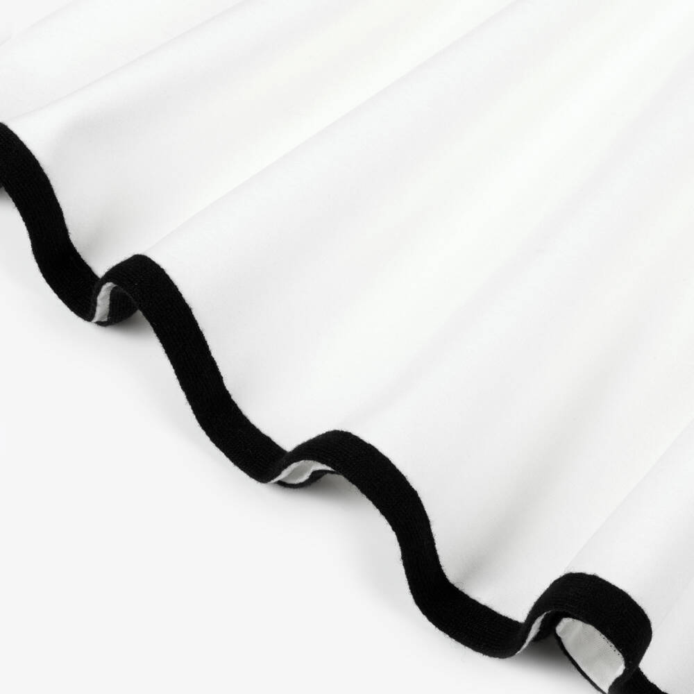 Elsy-Girls White Dress with Buckle Accents | Childrensalon Outlet