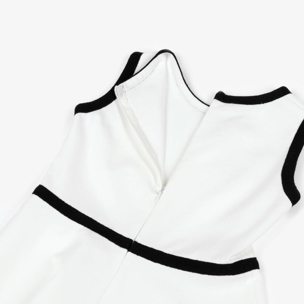 Elsy-Girls White Milano Jersey Dress | Childrensalon Outlet