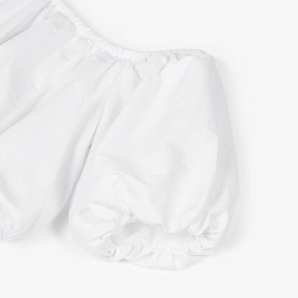 кутюр от Elsy-Белый топ с открытыми плечами для девочек | Childrensalon Outlet