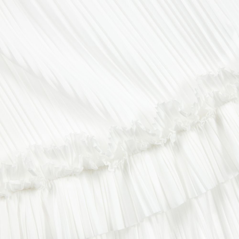 Elsy-Белая плиссированная блузка для девочек | Childrensalon Outlet