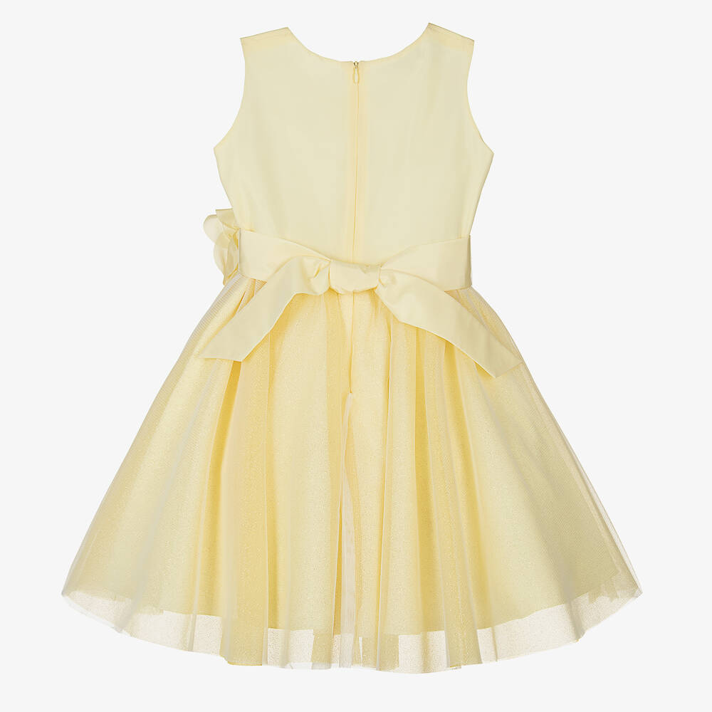 Elsy-فستان تول لون أصفر | Childrensalon Outlet