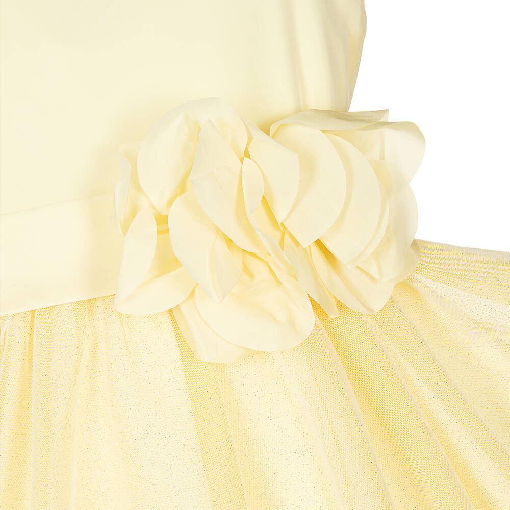 Elsy-فستان تول لون أصفر | Childrensalon Outlet