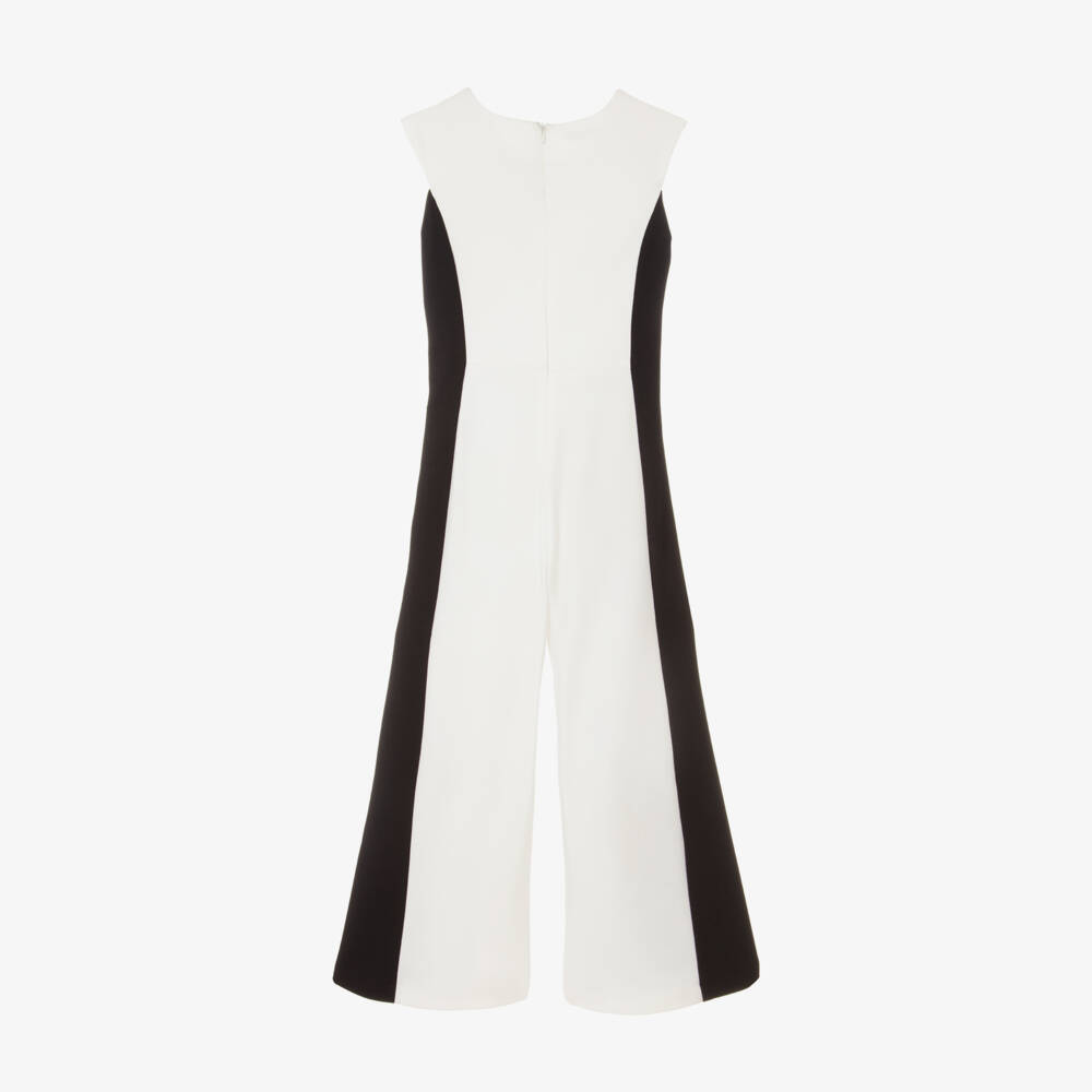 couture by Elsy-Ivory & Ebony Striped Girls' Romper | Childrensalon Outlet