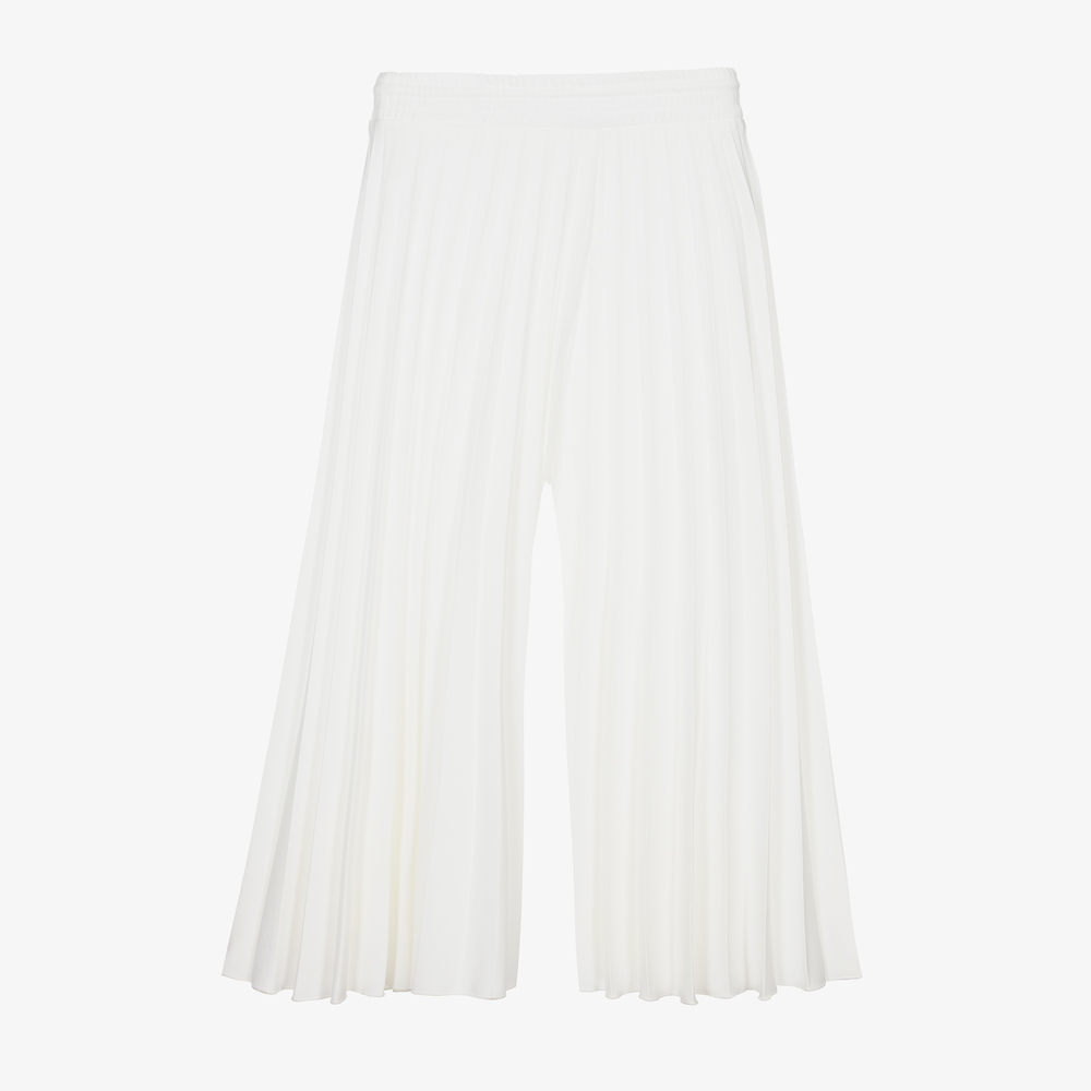 إلسي-بنطلون كريب بطيات لون عاجي للبنات | Childrensalon Outlet