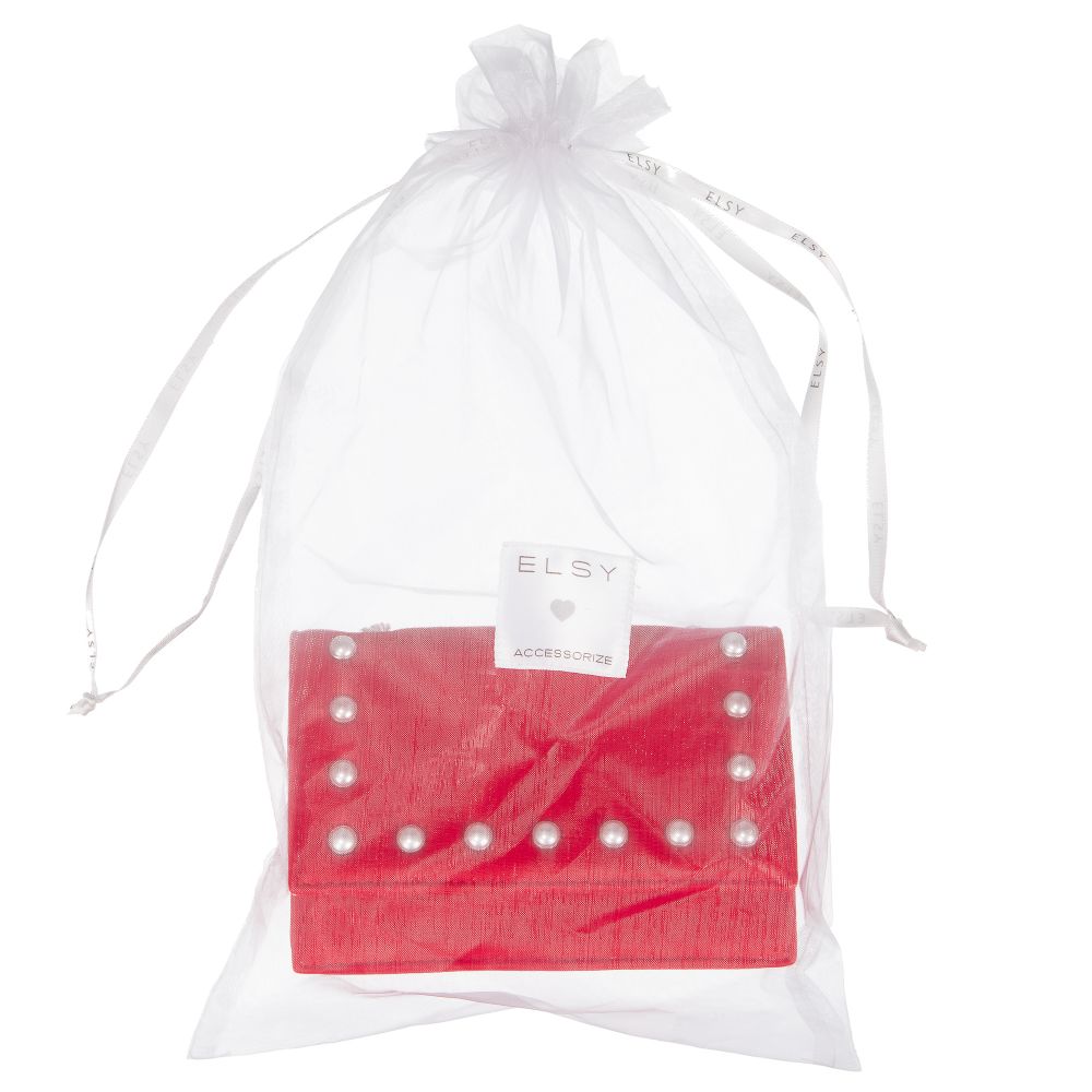 Elsy-Red Faux Leather Bag (15cm) | Childrensalon Outlet