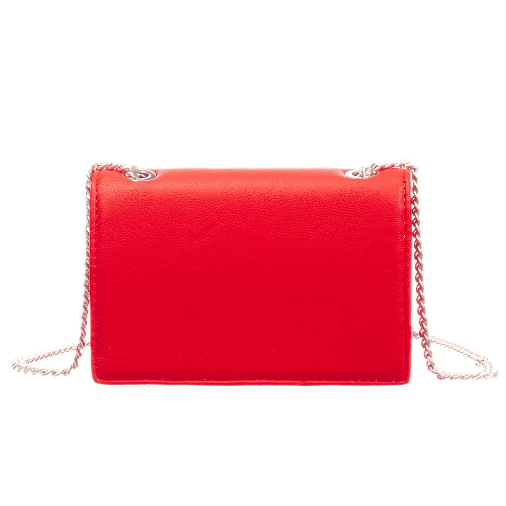 Elsy-Red Faux Leather Bag (15cm) | Childrensalon Outlet