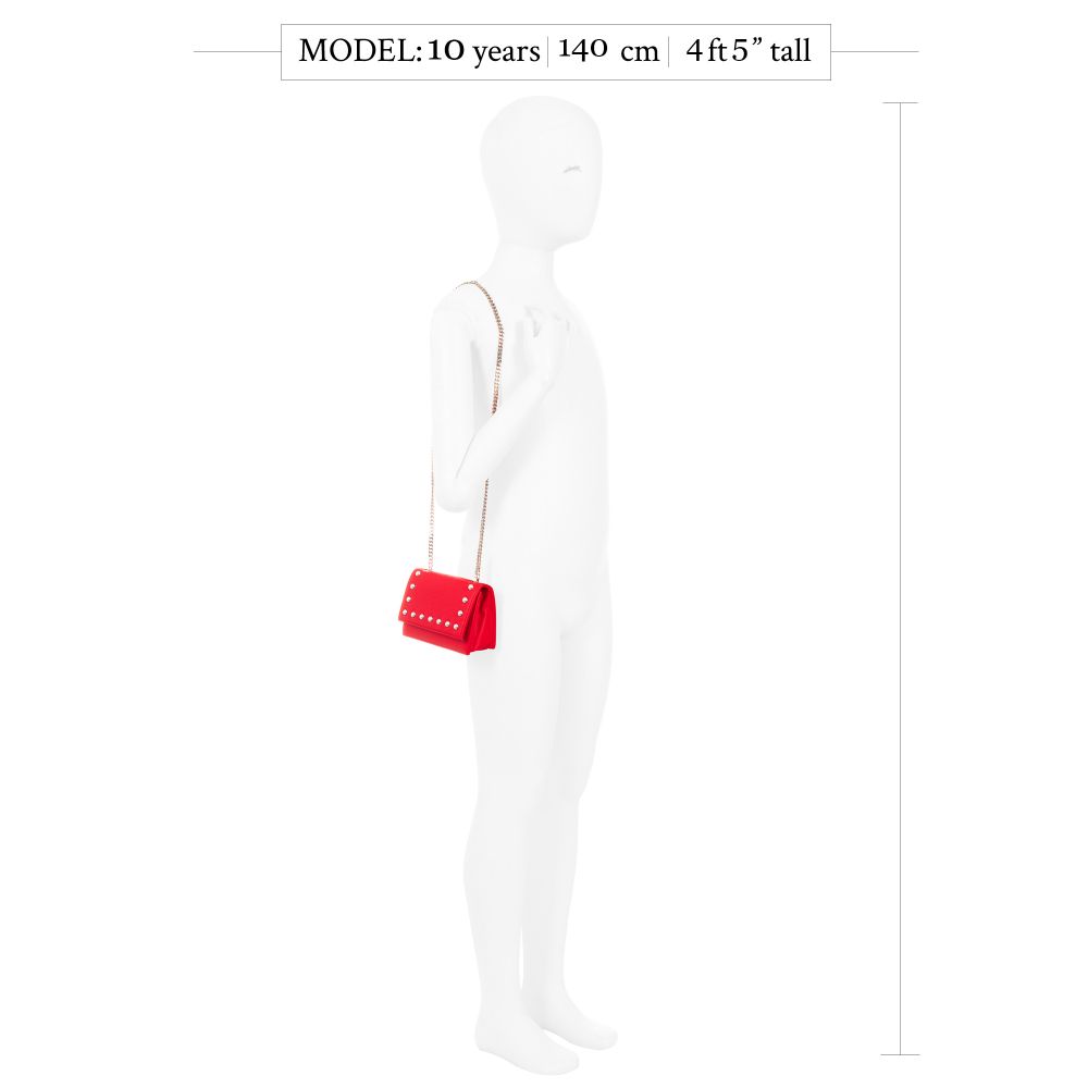 Elsy-Red Faux Leather Bag (15cm) | Childrensalon Outlet