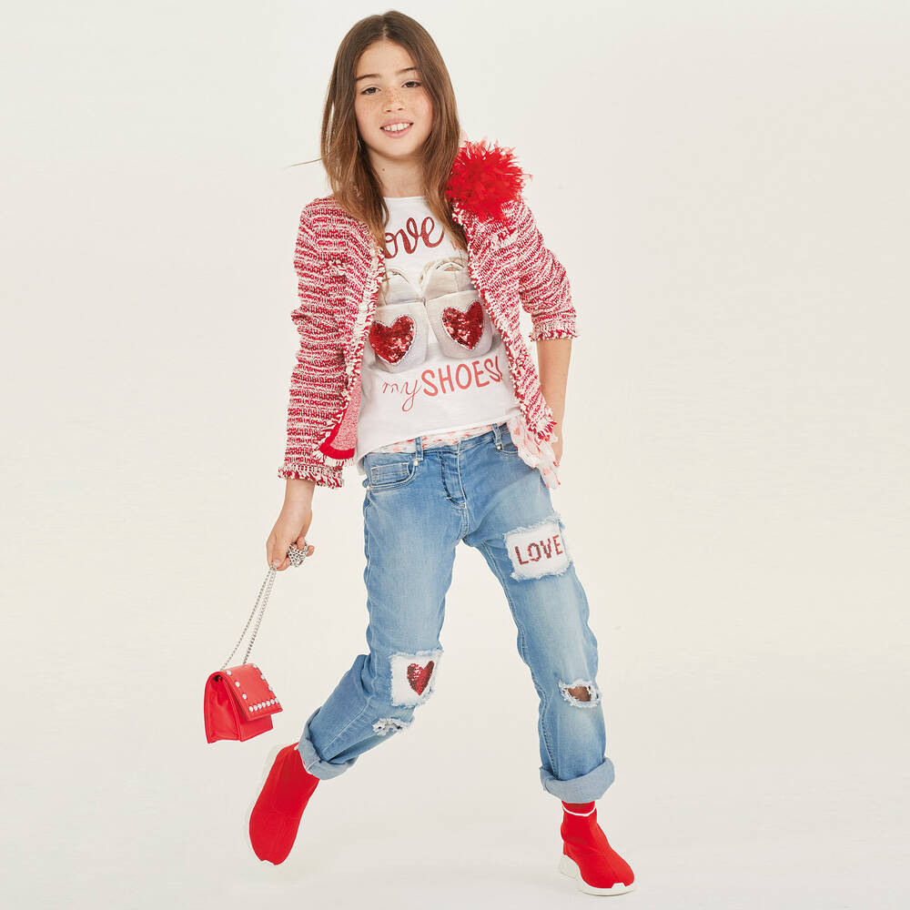 Elsy-Red Faux Leather Bag (15cm) | Childrensalon Outlet