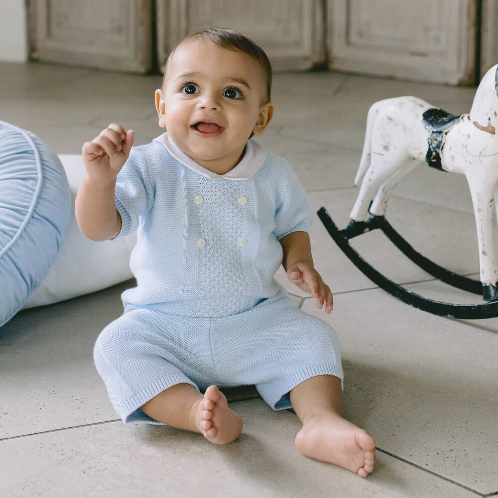 Baby boy hot sale knit shorts