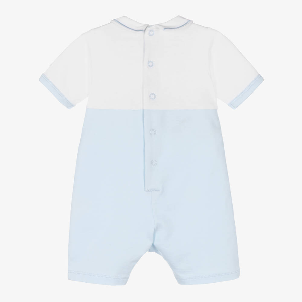 Emile et Rose-Baby Boys Blue Cotton Shortie | Childrensalon Outlet