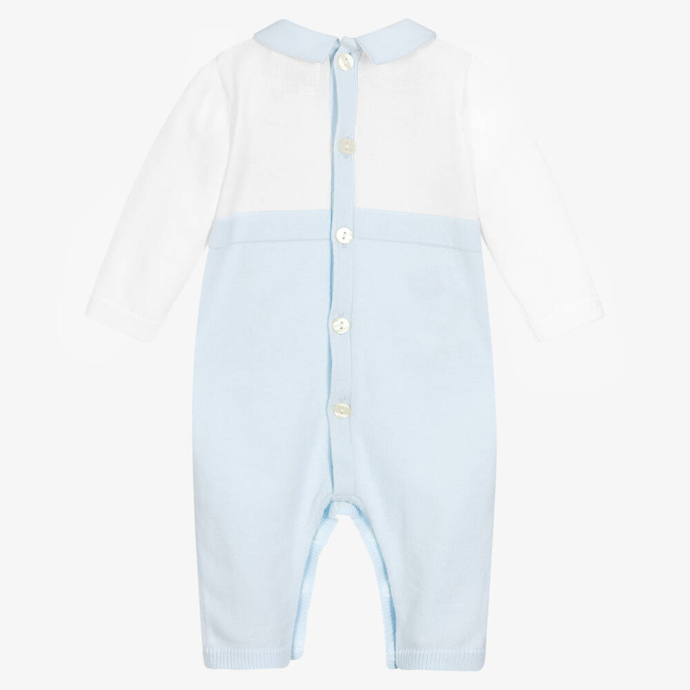 Emile et Rose-Бело-голубой ромпер для малышей | Childrensalon Outlet