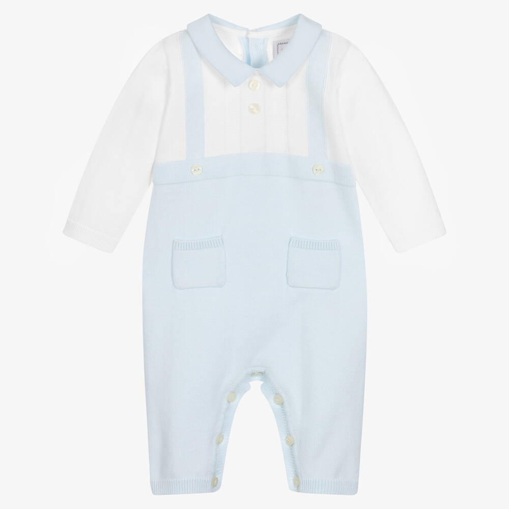 Emile et Rose - Overall in Blau und Weiß (Baby J) | Childrensalon