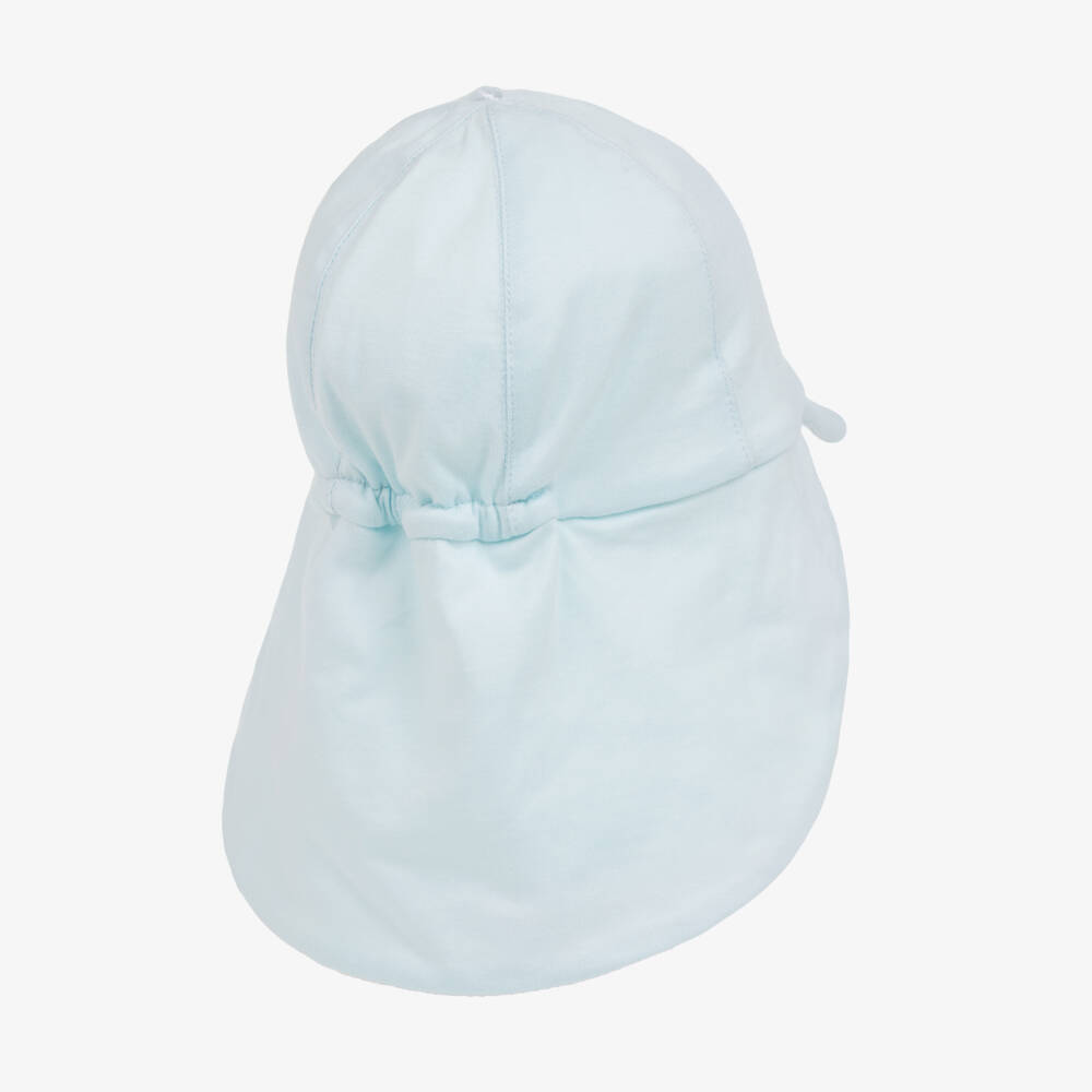 Emile et Rose-Baby Boys Pale Blue Cotton Sun Hat | Childrensalon Outlet