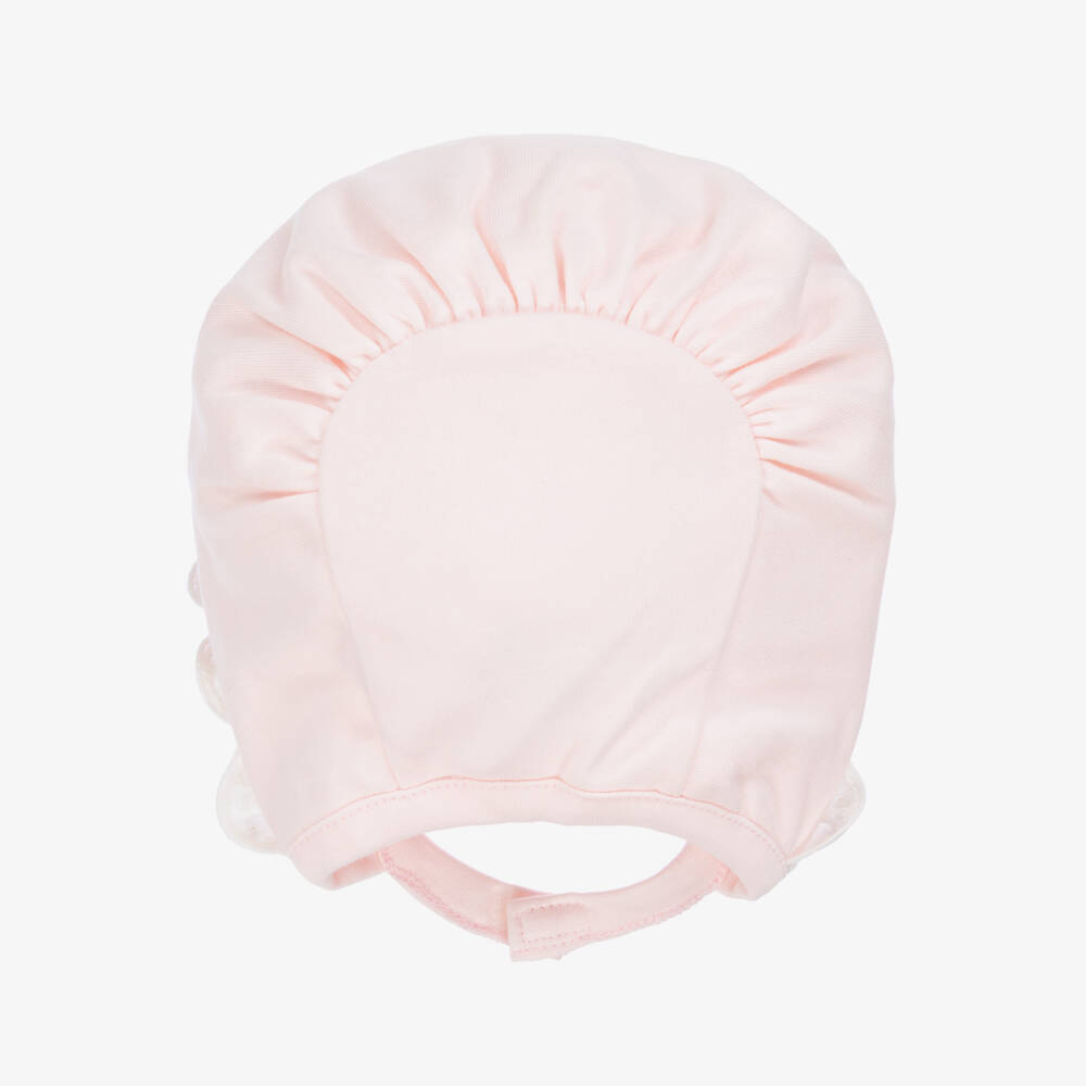 Emile et Rose-Baby Girls Pink Cotton Bonnet | Childrensalon Outlet