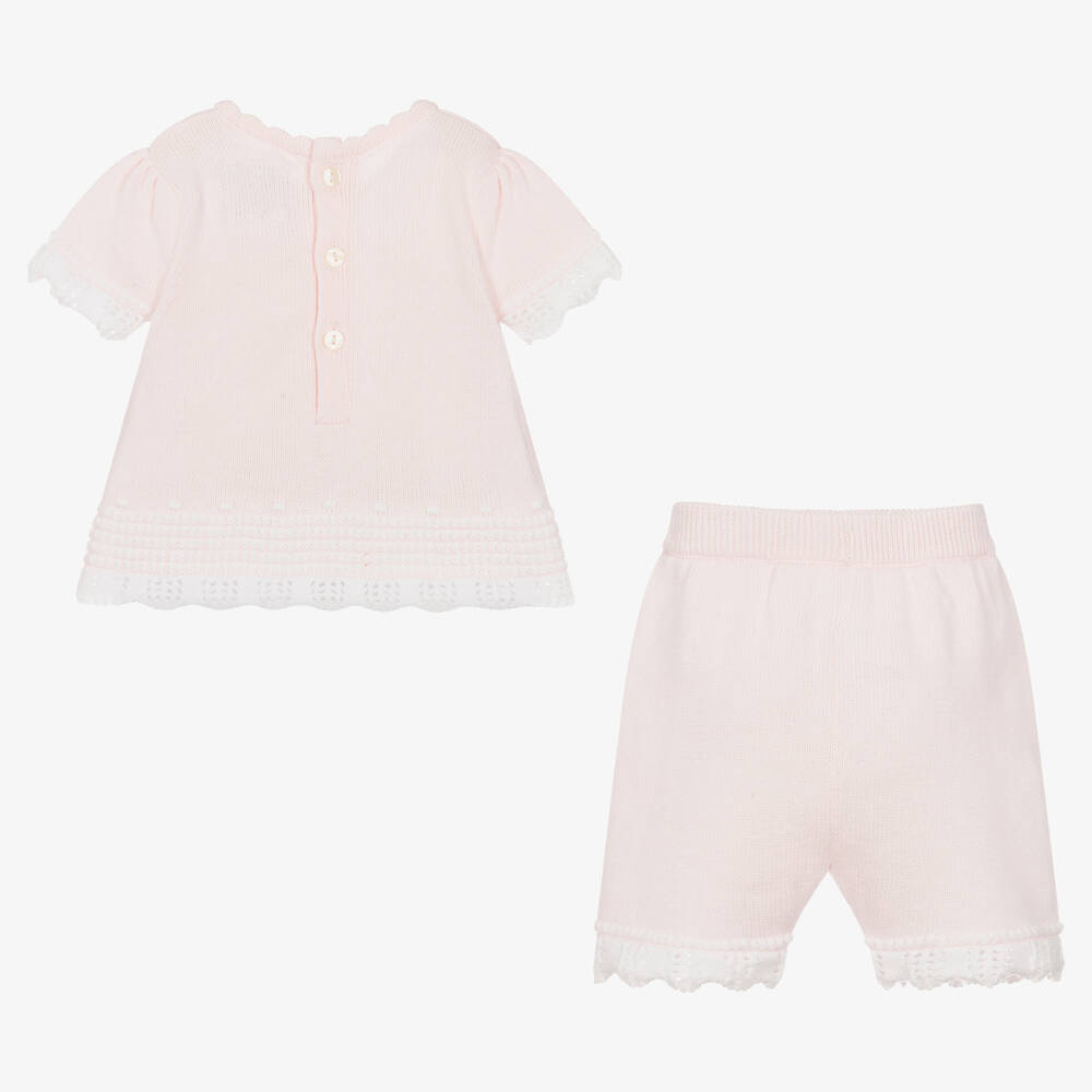 Emile et Rose-Розовый трикотажный топ и шорты | Childrensalon Outlet