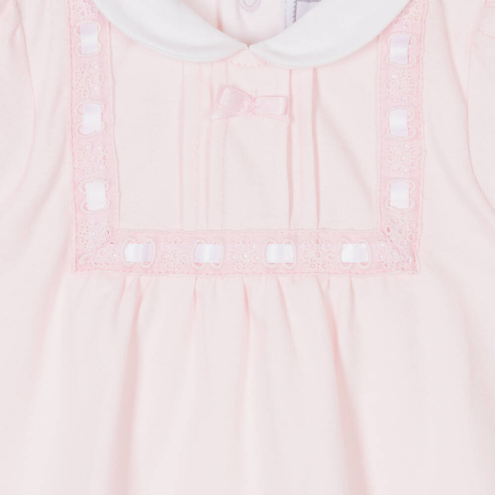 Emile et Rose-Baby Girls Pink Cotton Shortie Set | Childrensalon Outlet