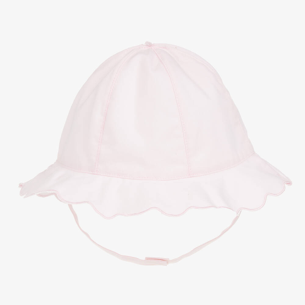 Emile et Rose-Baby Girls Pink Cotton Sun Hat | Childrensalon Outlet