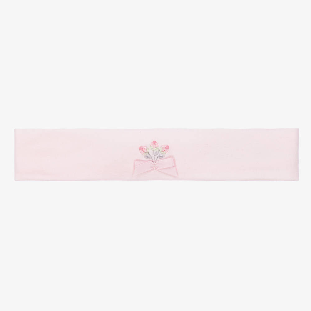 Emile et Rose - Розовая повязка на голову с цветами | Childrensalon
