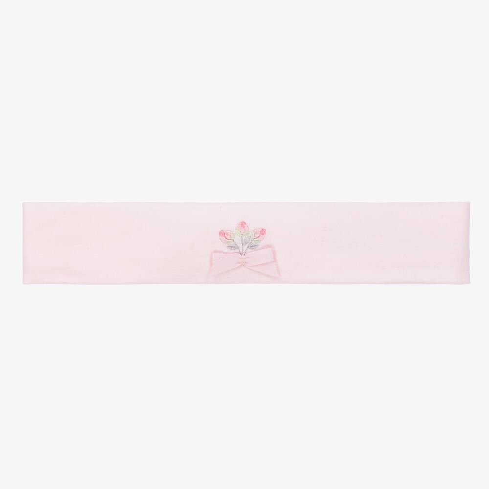 Emile et Rose - Bandeau rose à fleurs bébé | Childrensalon