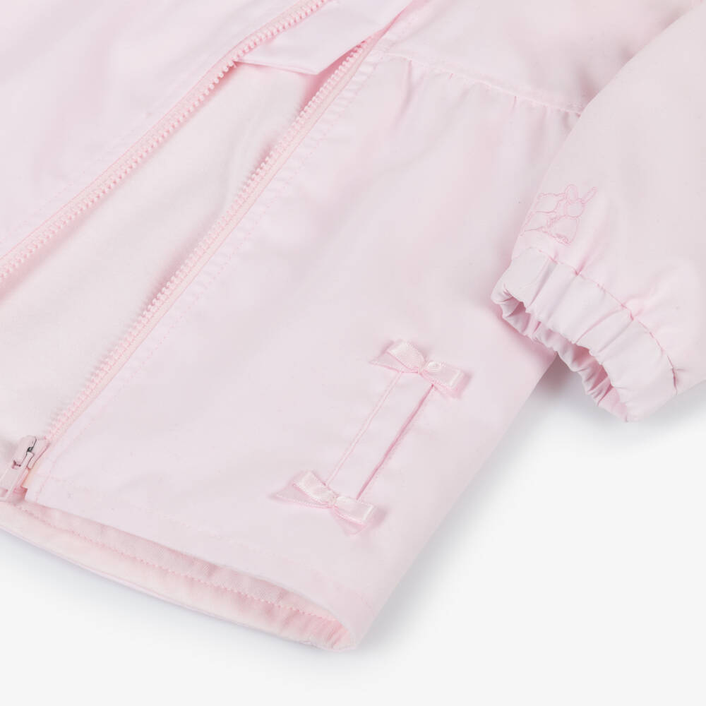 Emile et Rose-Baby Girls Pink Hooded Coat | Childrensalon Outlet