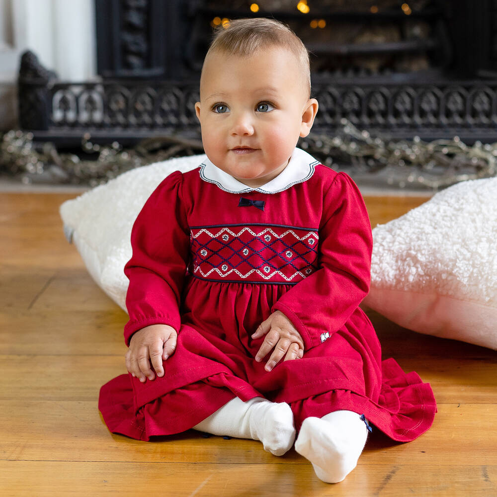 Emile et Rose Ensemble robe rouge Bebe Childrensalon Outlet