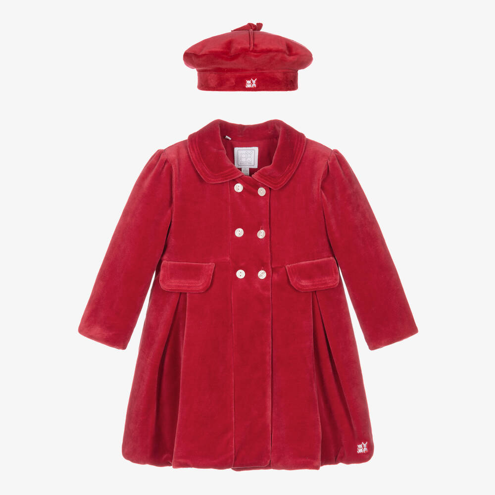 Baby red discount coat and hat