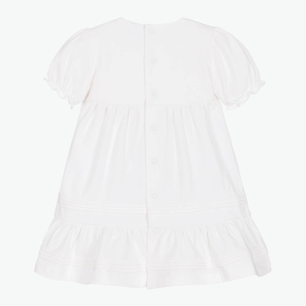 Emile et Rose-Белое платье с вышивкой для малышек | Childrensalon Outlet